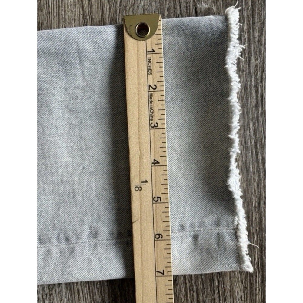 GAP 1969 Vintage Straight Distressed 100% Cotton Raw Hem Button Fly Jeans 24R - Picture 8 of 10